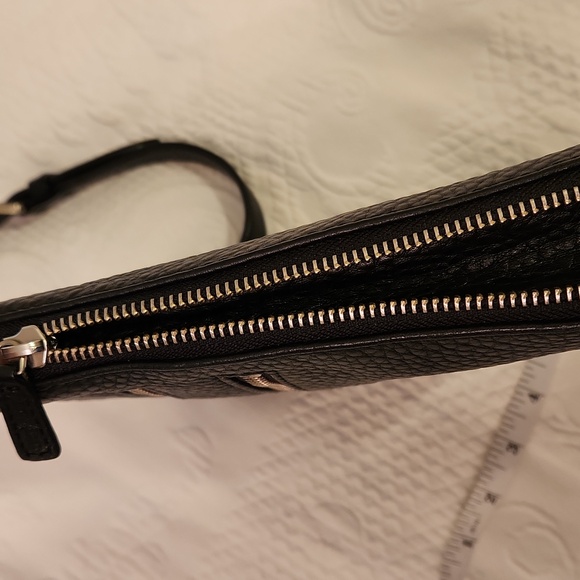 Cole Haan Black Leather Bag with Silver Accents - Picture 4 of 9